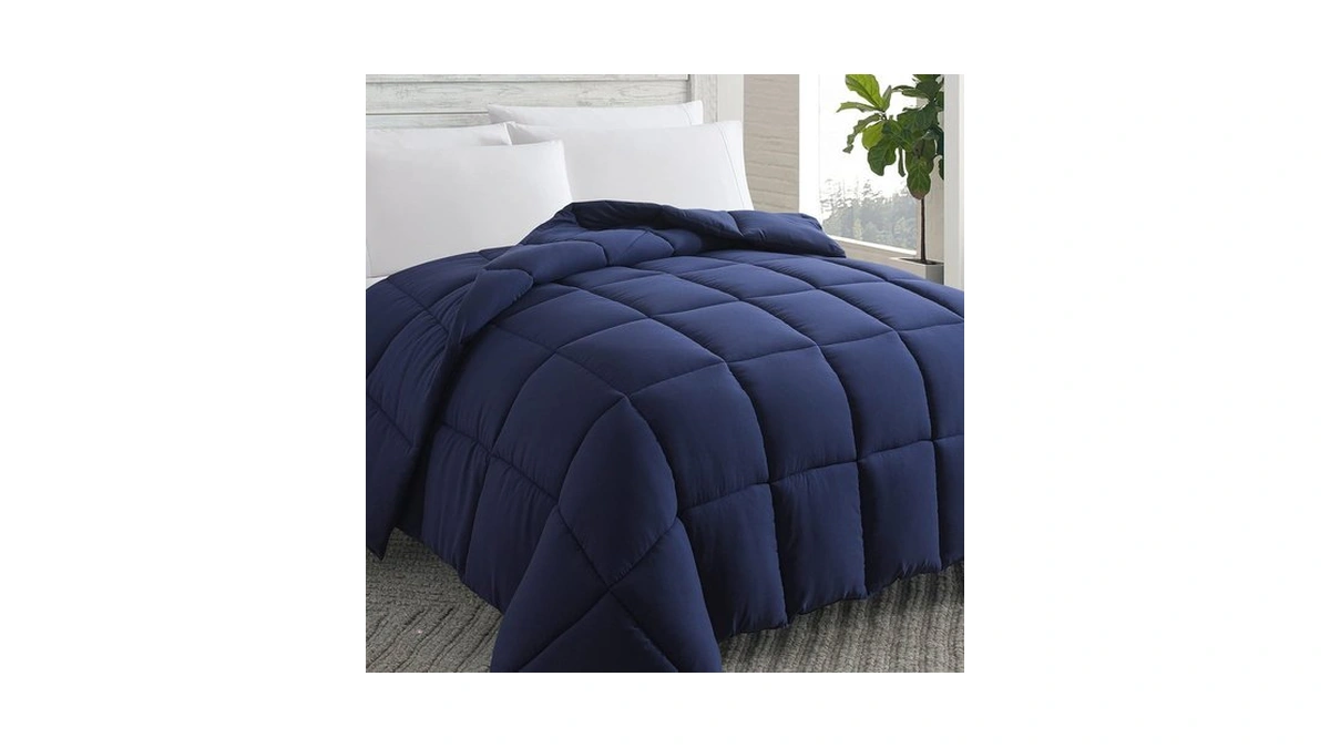 Down Alternative Comforter Navy Blue Cal King - All Season