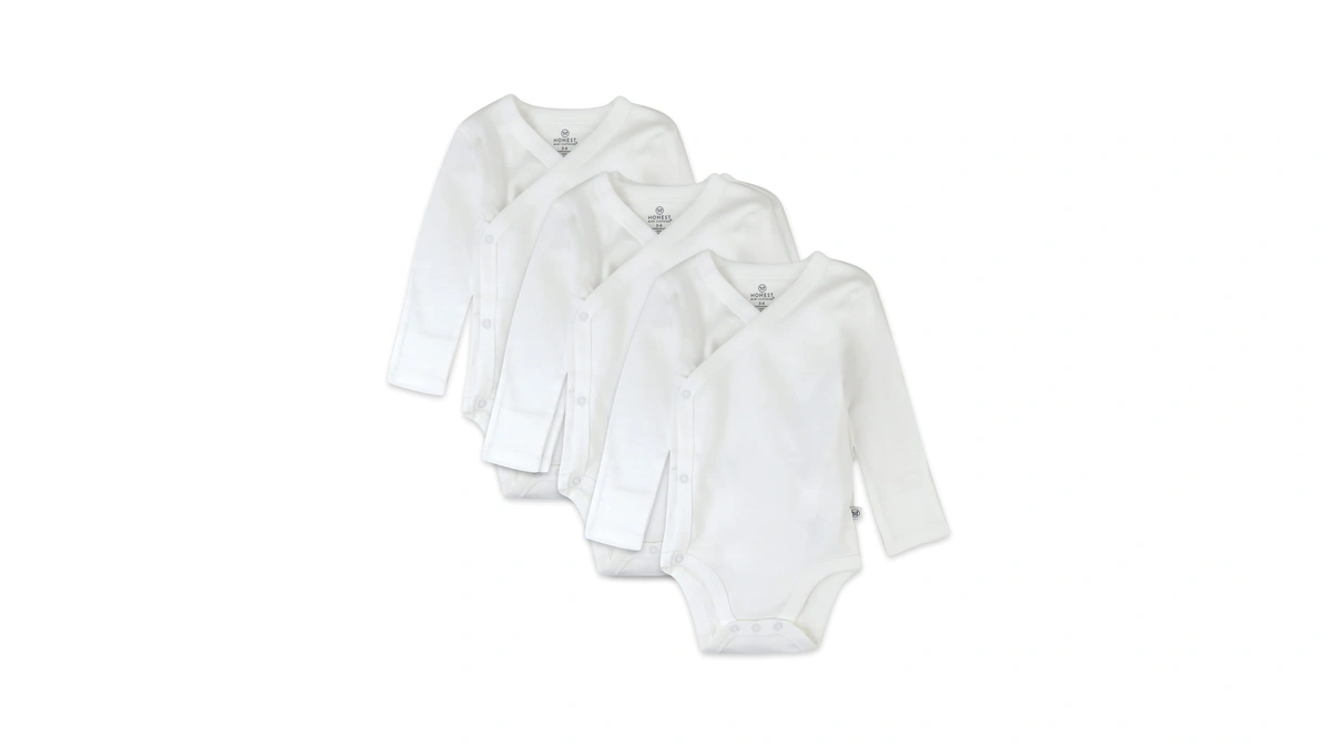 Honestbaby Baby Boys 3-pack Organic Cotton Long Sleeve Side-snap Kimono