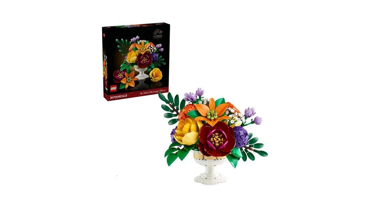 Lego Botanicals Flower Arrangement Artificial Flowers Building Set - Decor