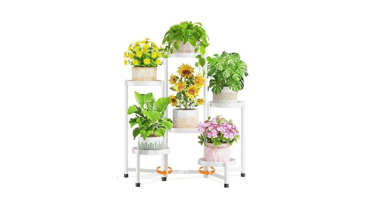 Laszola Plant Stand Indoor Tall For Multiple Plants, 6 Tier