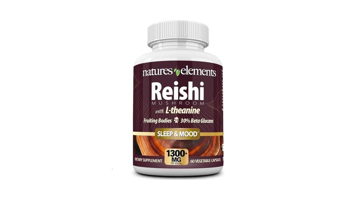 Natures Elements Reishi Mushroom Supplement For Sleep & Mood Support