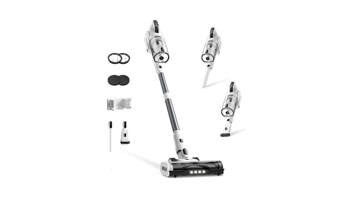 Cordless Vacuum Cleaner, Upgraded 650w 55kpa 70mins Runtime Stick Vacuum