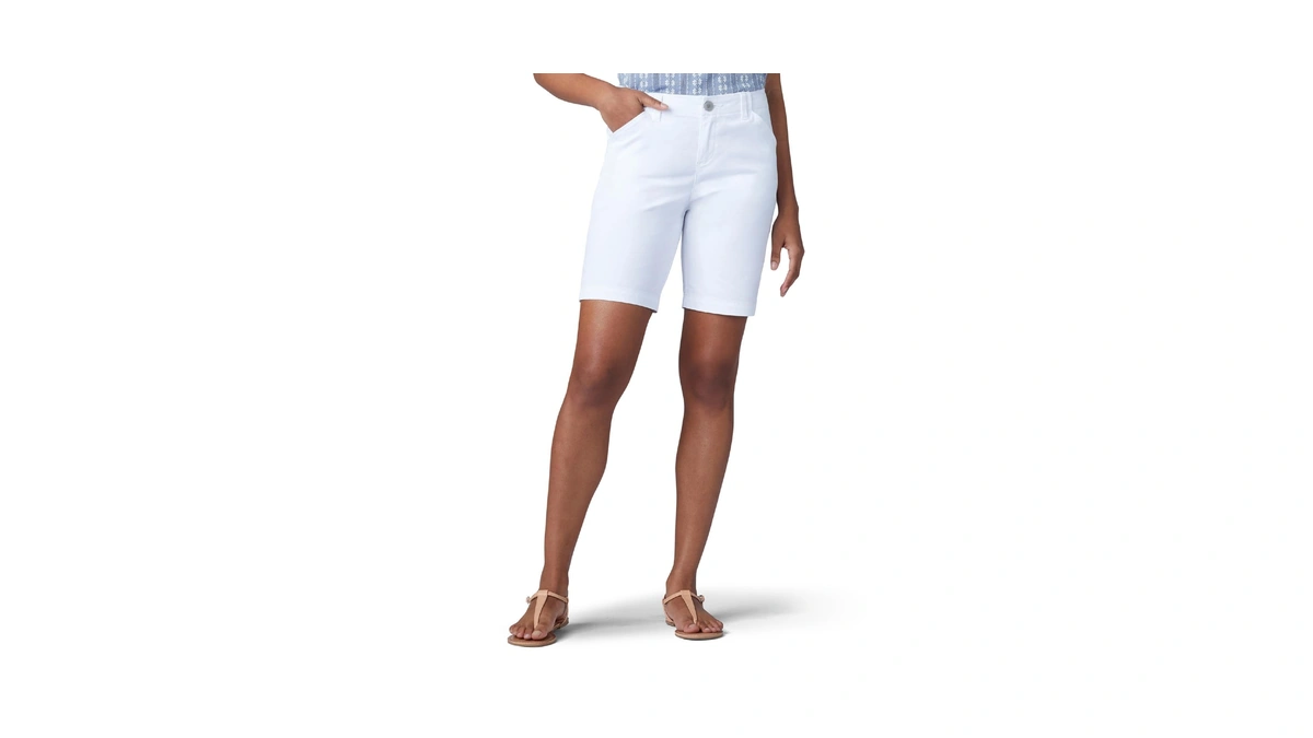 Lee Women Legendary Chino Bermuda Short White