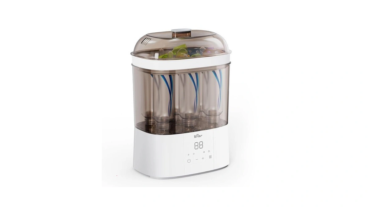 Bear Bottle Sterilizer And Dryer, 2-layer Electric Steam Sanitizer