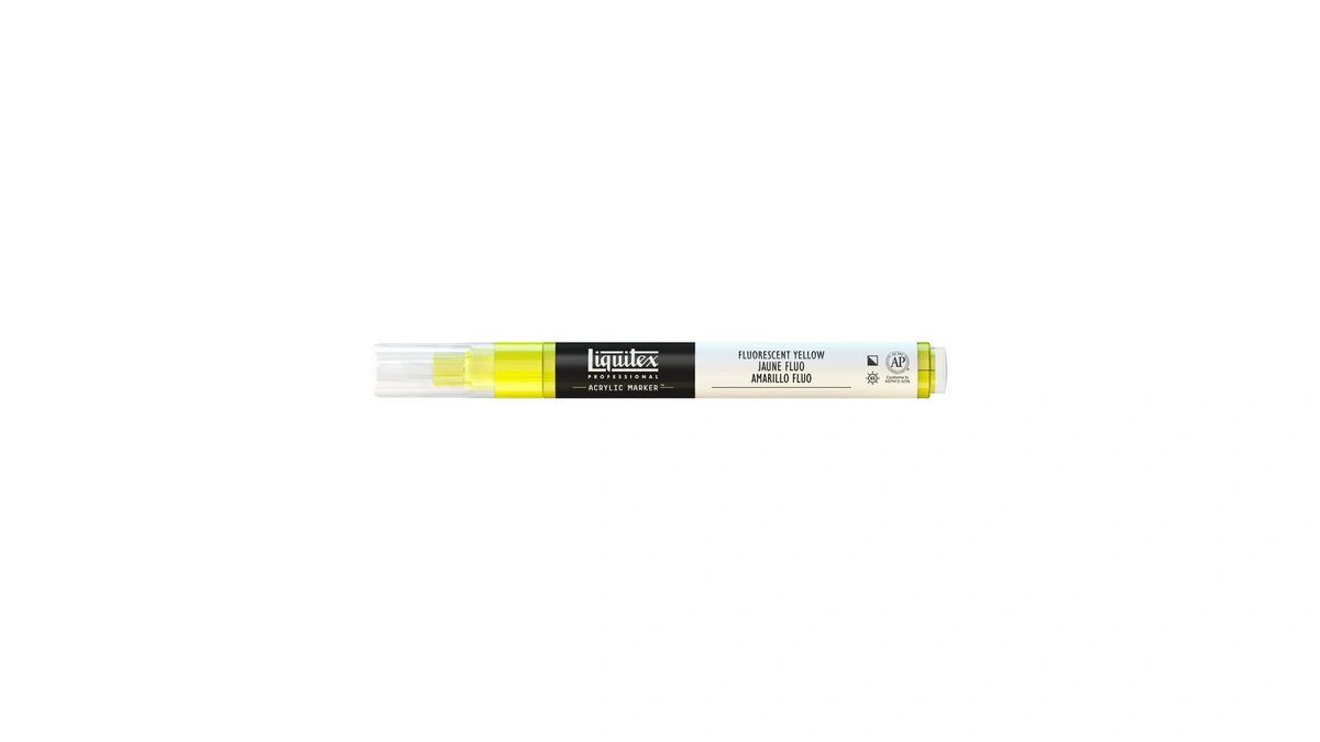 Liquitex Professional Fine Paint Marker, 8mm, Fluorescent Yellow
