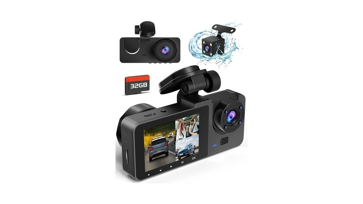 Dash Camera For Cars, 4k+1080p Full Hd Dash Cam Front