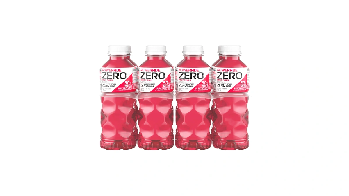 Powerade Zero Sugar Sports Drink, Fruit Punch Electrolytes, 20 Oz