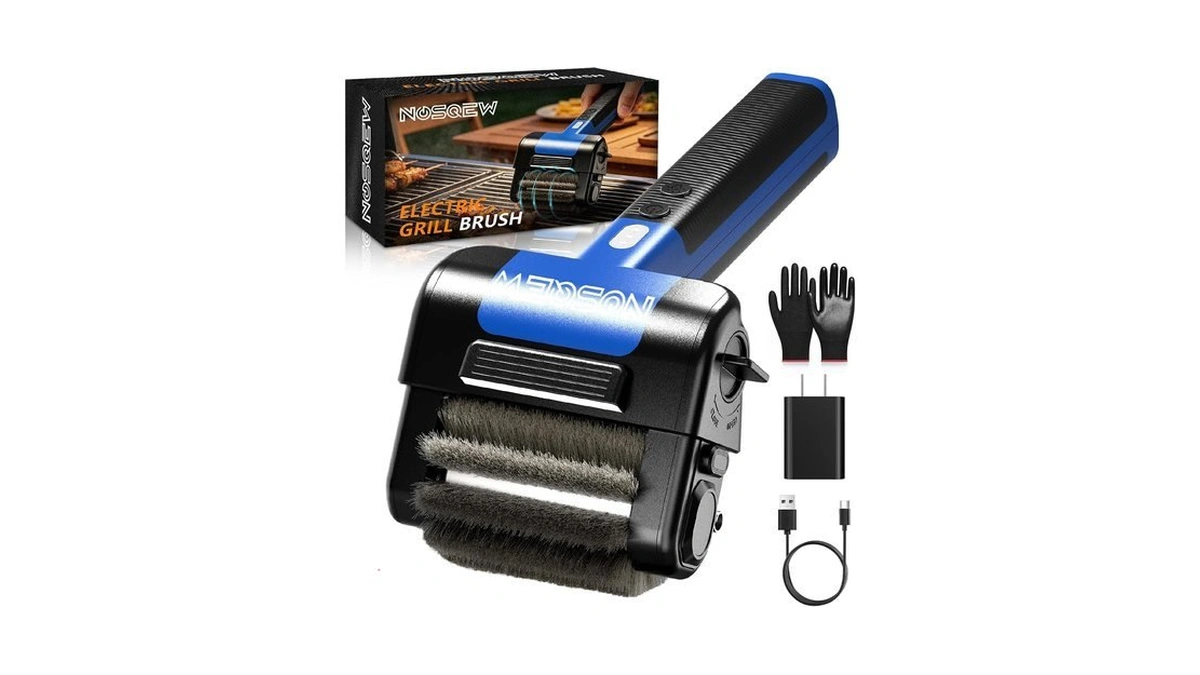 Nosqew Electric Grill Brush, 950 Rpm Cordless Bbq Cleaner, 4500mah