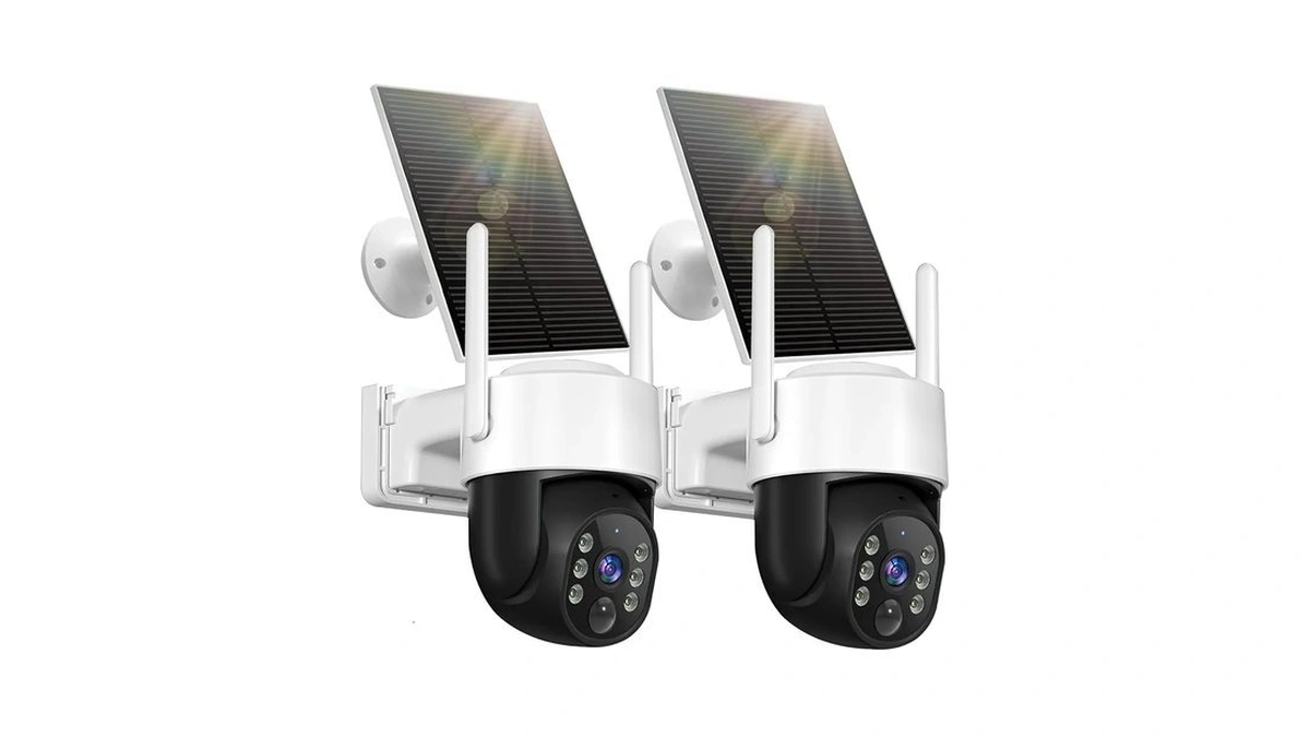 Chpuss Solar Security Camera Wireless Outdoor, 2k Hd Surveillance Solar