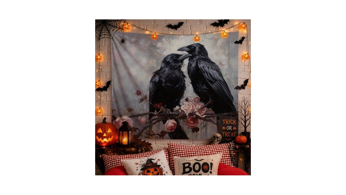 Ytrgi Ytrg Gothic Halloween Tapestry Wall Hanging For Bedroom Living