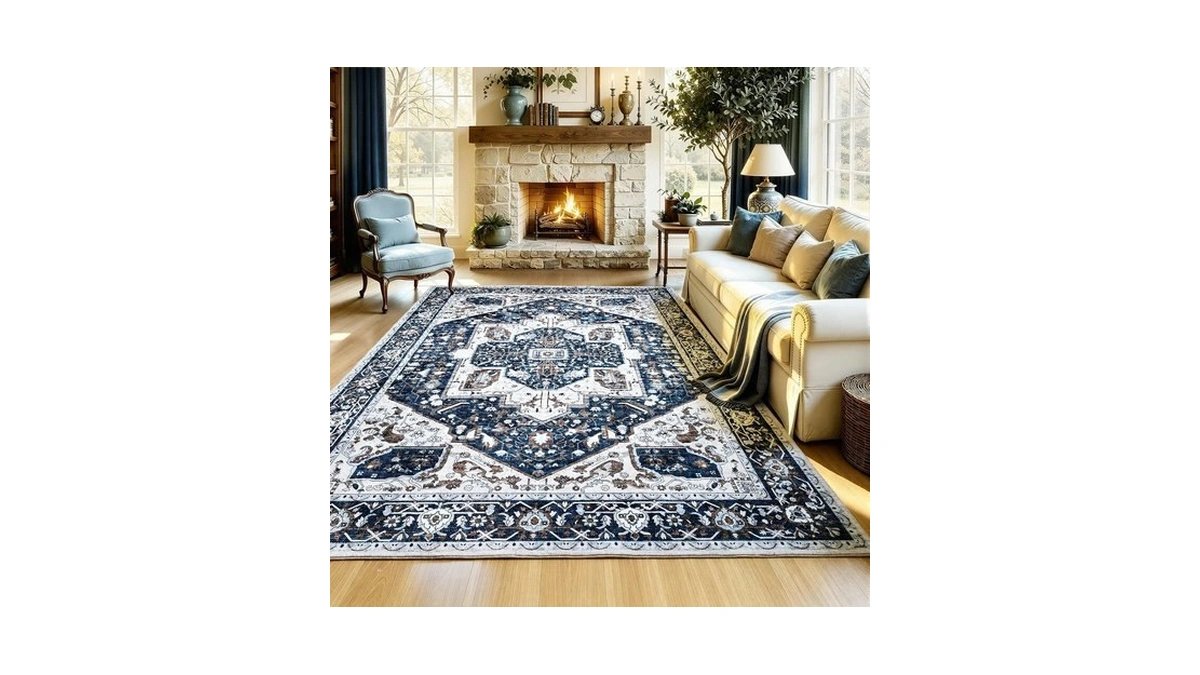 Ukiss Washable Rugs Mats，ultra Soft Faux Wool Memory Foam Rug