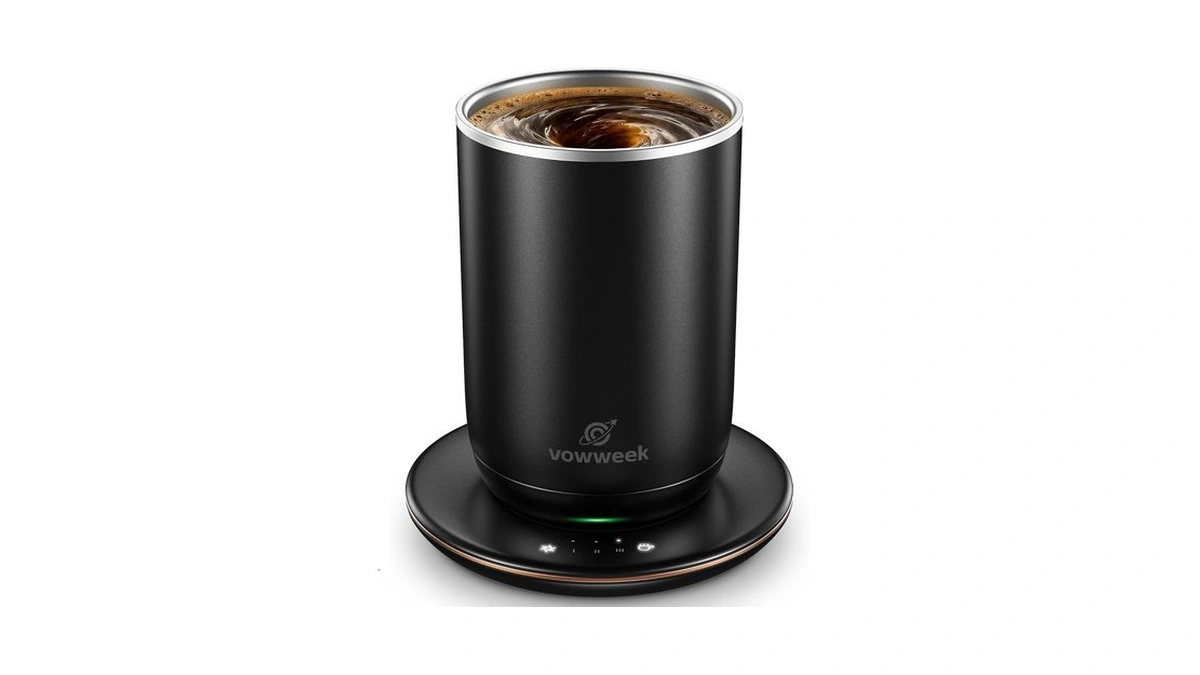 Self Stirring Coffee Mug, 10 Oz Heated Mug With Magnetic