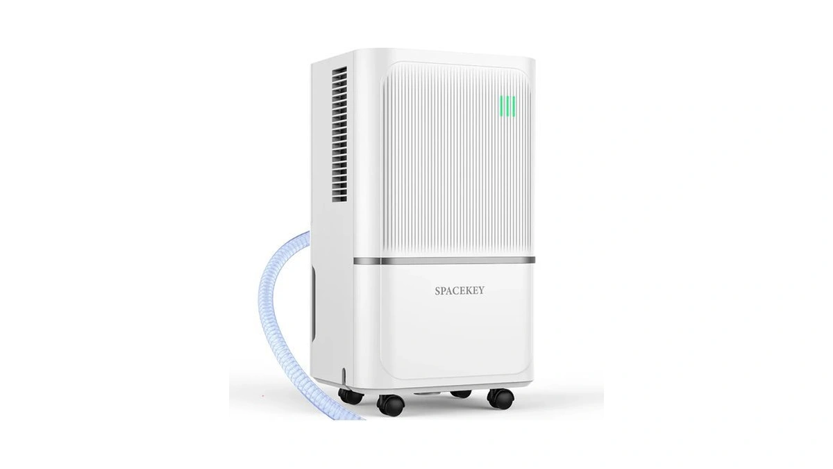 34 Pints Dehumidifier For Basement With Drain Hose Up To