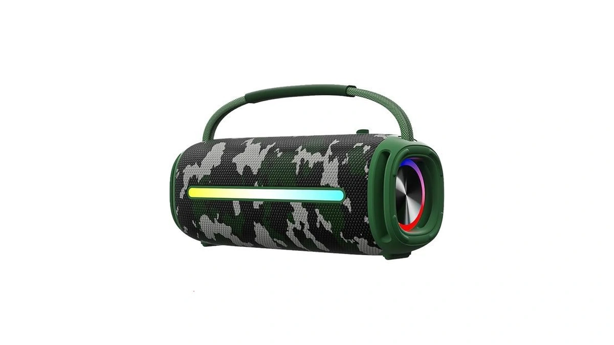 Ecpautech Portable Bluetooth Speaker, Outdoor Waterproof Wireless Speaker With Colorful