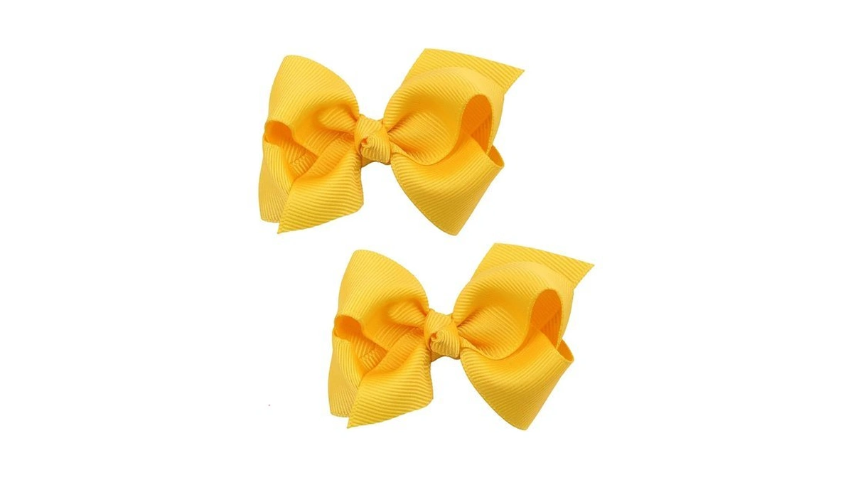 Koolgil Baby Girl's 2pcs Cute 3 Inch Pure Color Bow-knot