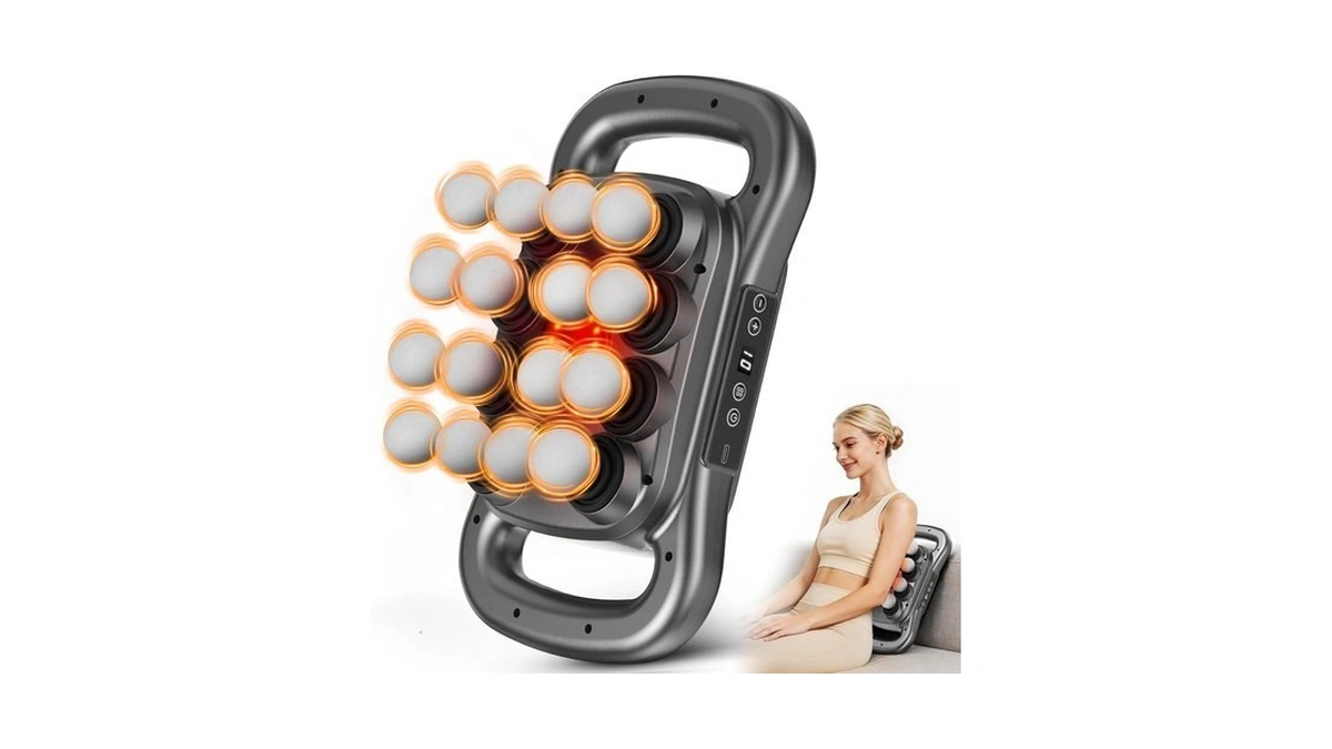 Rexyzen 16 Head Massage Gun Set, Deep Tissue Percussion Massager,