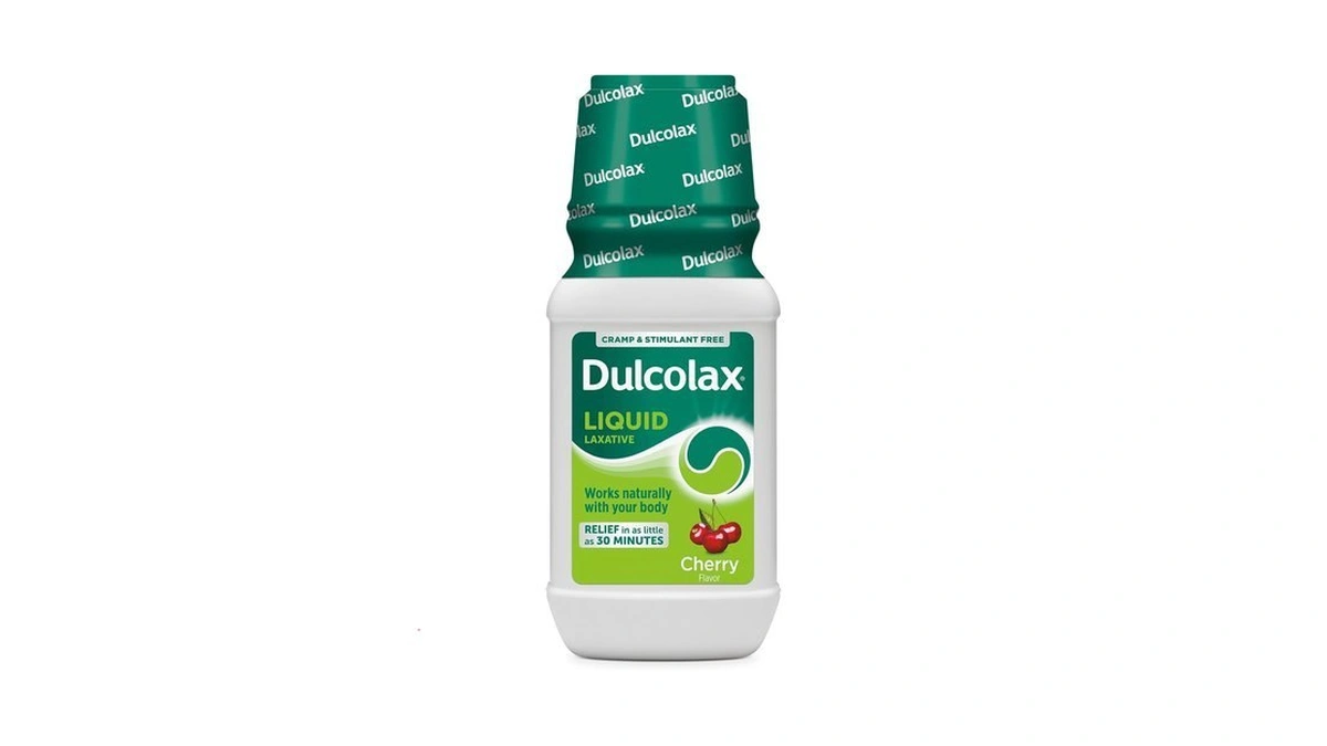 Dulcolax Saline Laxative Liquid, Cherry Flavor, 12 Fl. Oz.
