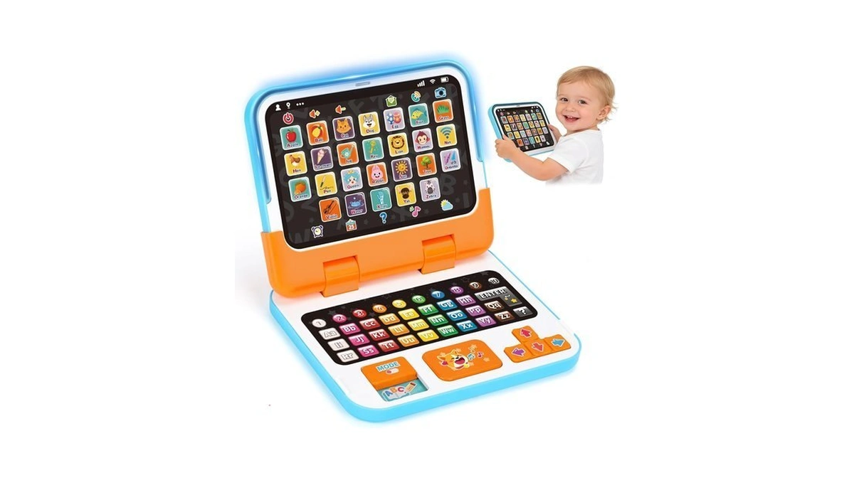 2-in-1 Learning Laptop With Music & Sound For 1 2