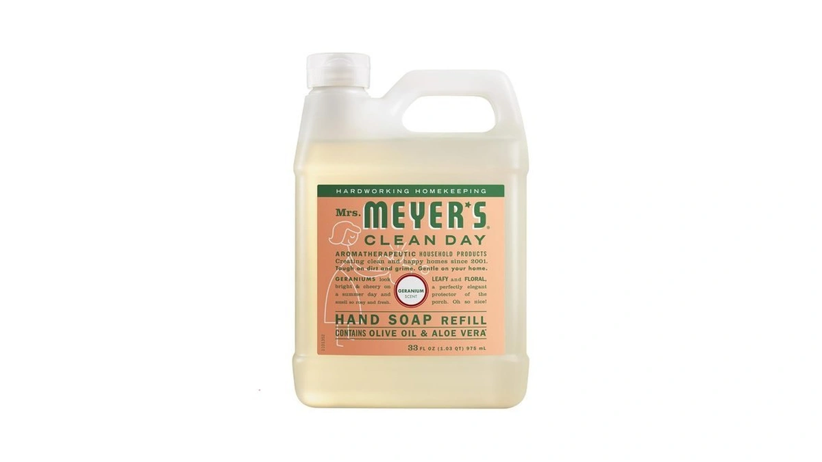Mrs. Meyer's Clean Day Hand Soap Refill, Geranium Scent, 33