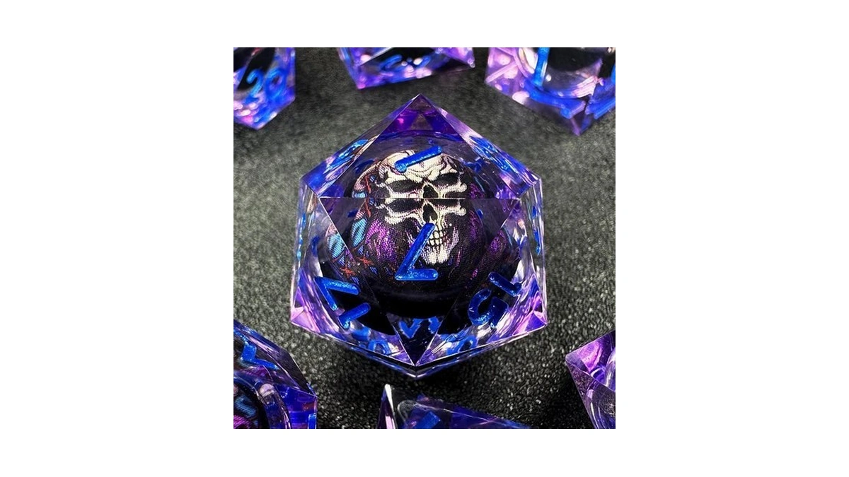 Haomeja Skull D&d Monster Resin Dice Set Dnd Skeleton 7