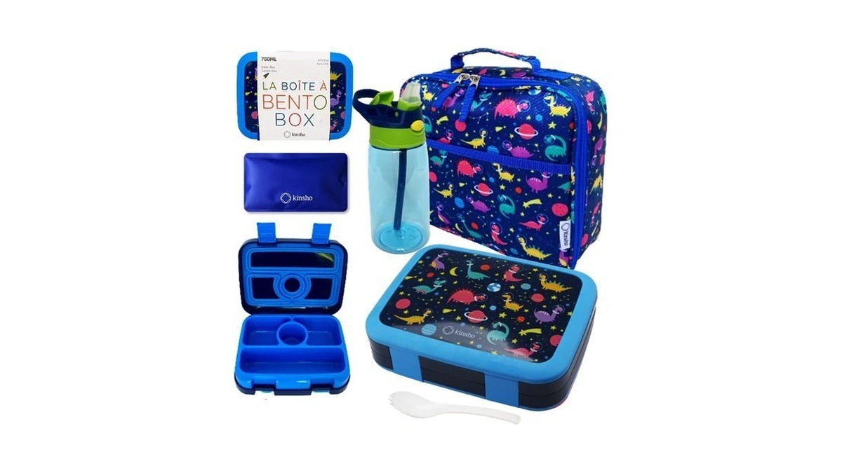 Bento Lunch Box With Bag, Water Bottle & Ice Pack