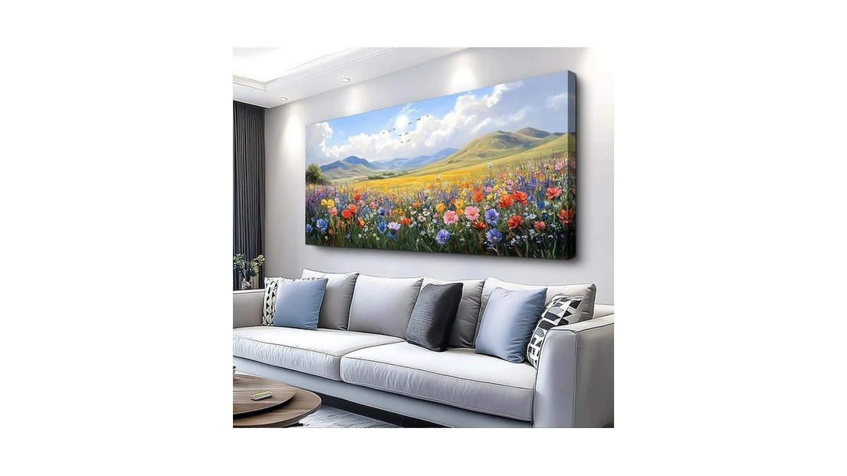 Wlwbinting Large Landscape Wall Art Rustic Nature Wall Decor Modern