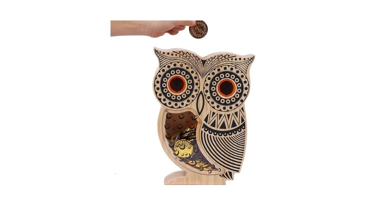 Owl Bank Piggy Bank For Kids Unbreakable Large Money Box