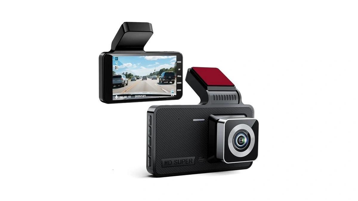 1080p Hd 4-inch Dashcam With Night Visibility, 170° Wide Angle,