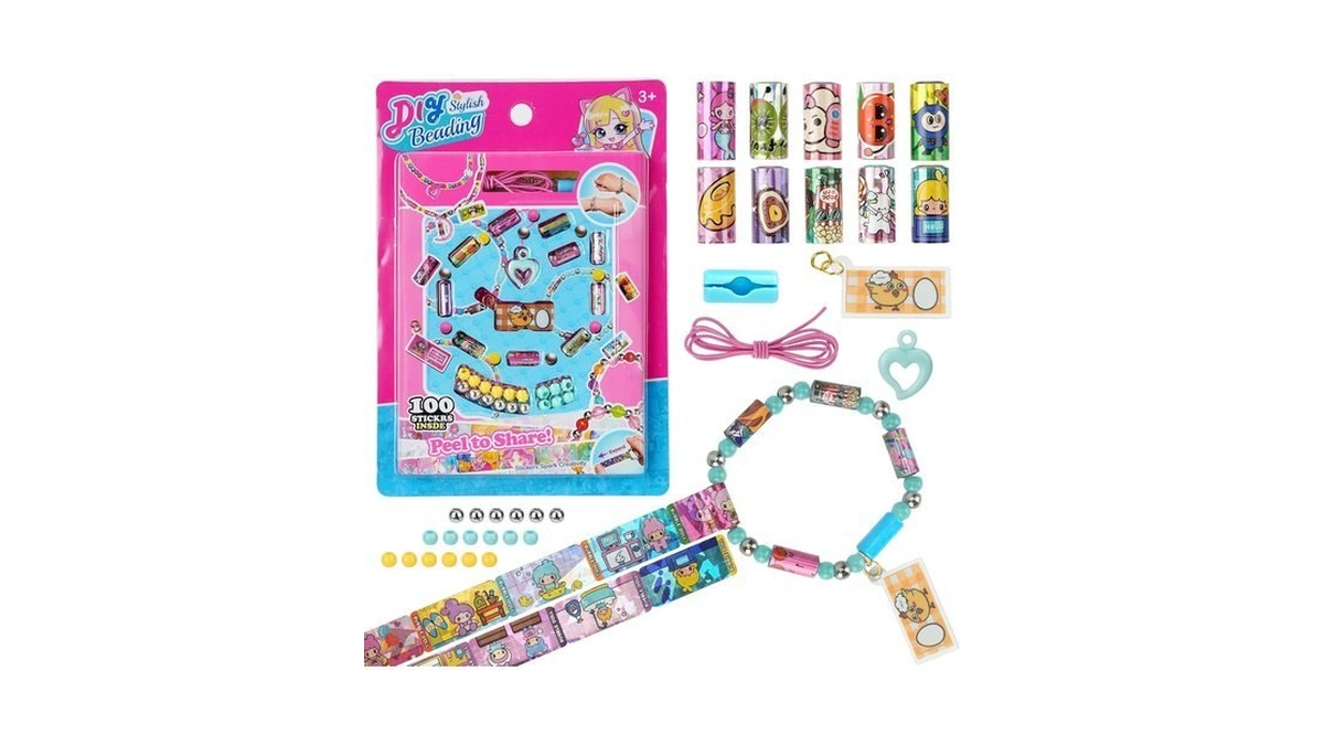 Lukavir Bracelet Making Kit, 100pcs Beads And Charm Set