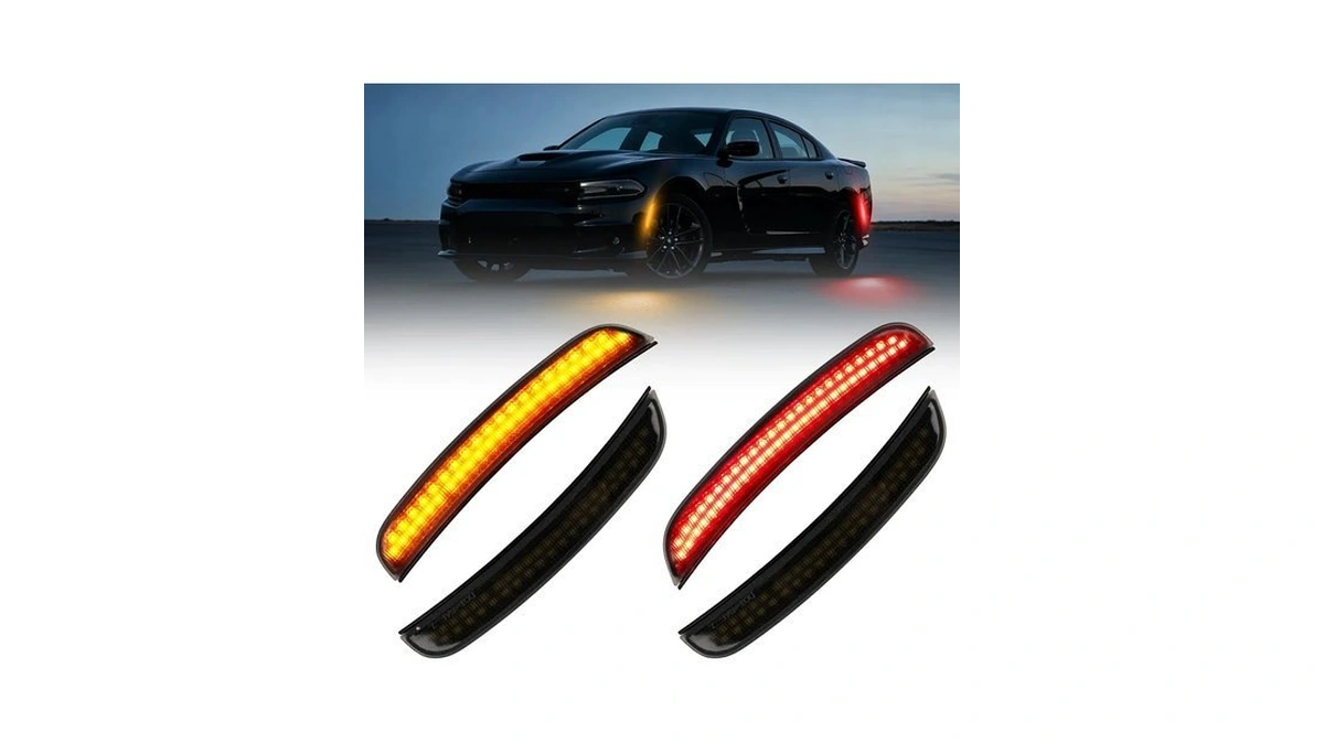 Suparee Led Side Marker Lights Fit For Dodge Charger 2015-2023