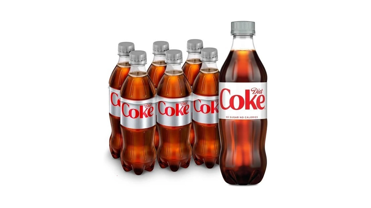 Diet Coke Soda Soft Drink Bottles, 16.9 Fl Oz, 6