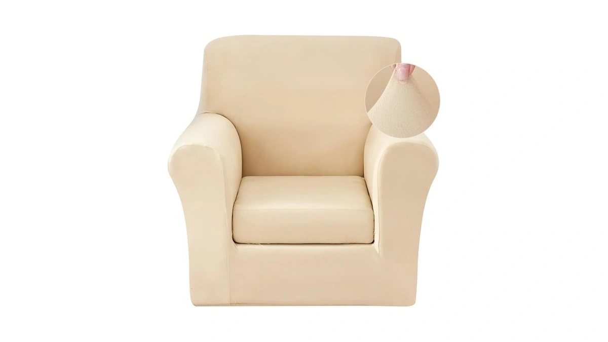Jqinhome 2 Piece Stretch Sofa Cover Couch Covers, Armchair Slipcover