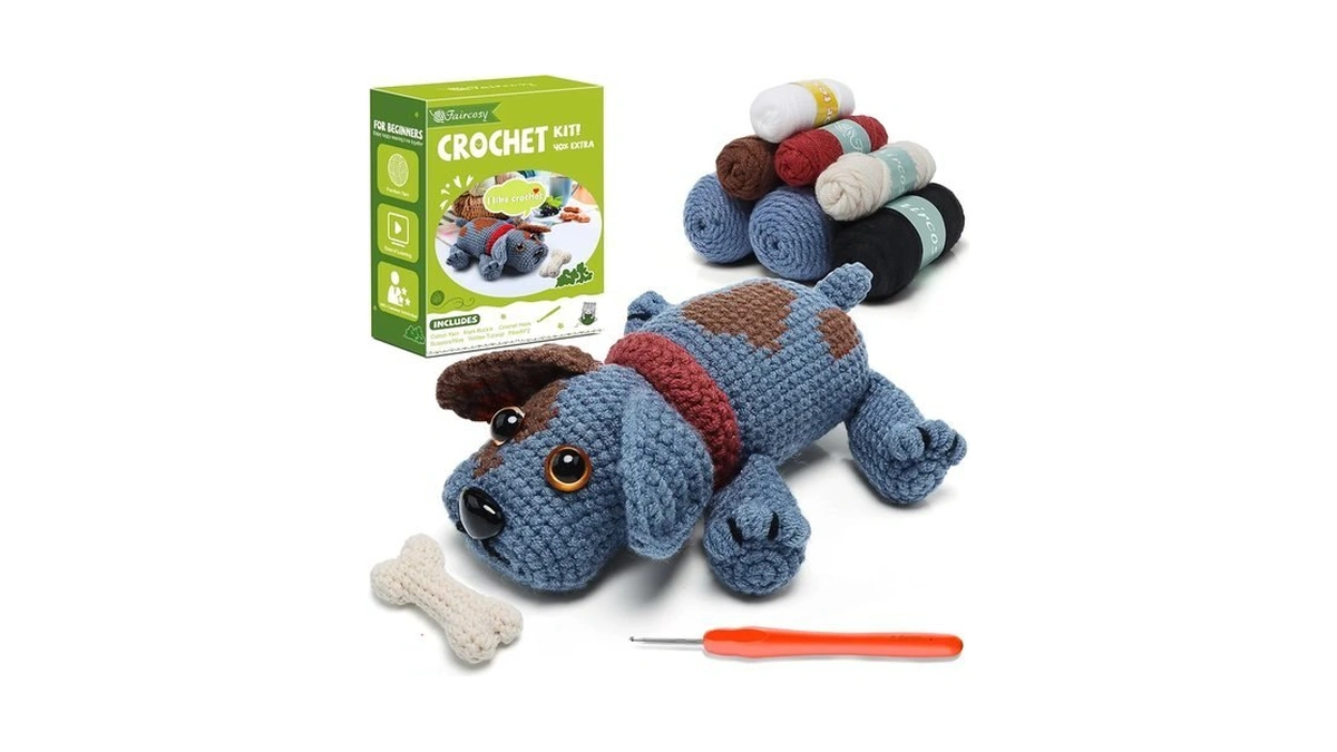 Faircosy Animal Crochet Kit For Beginners Adults: Learn To Crochet