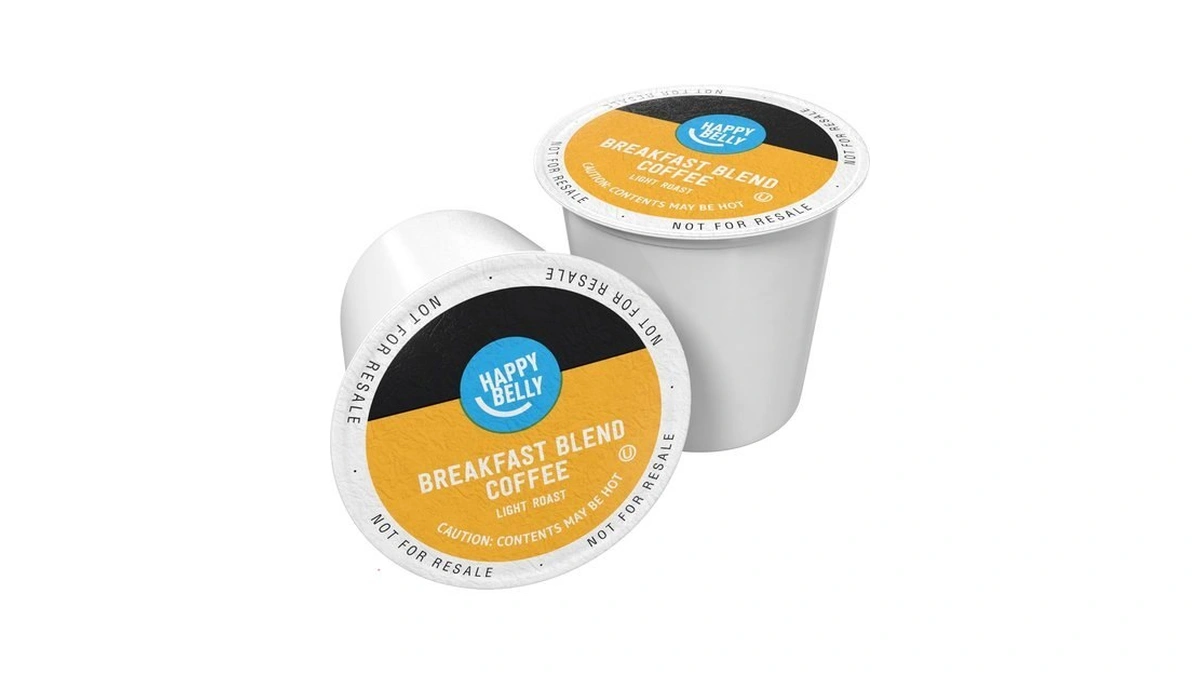 Amazon Brand - Happy Belly Light Roast Coffee Pods, Breakfast