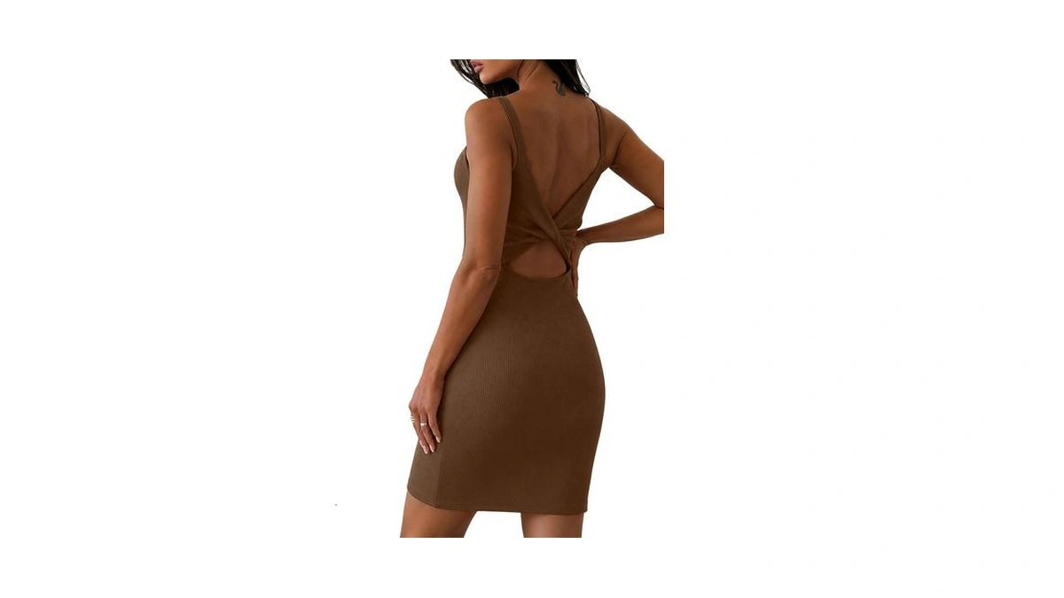 Oten Summer Short Bodycon Dress For Women 2026 Sexy Sleeveless