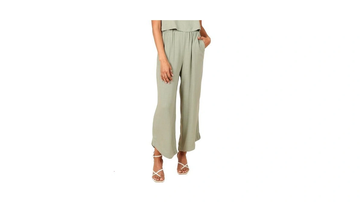 Petal & Pup Eleanor High Waisted Pants - Green S