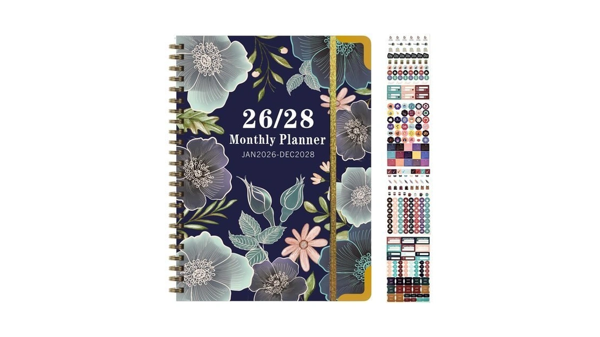 Monthly Planner 2026-2028, Monthly And Weekly Calendar Notebook For Office