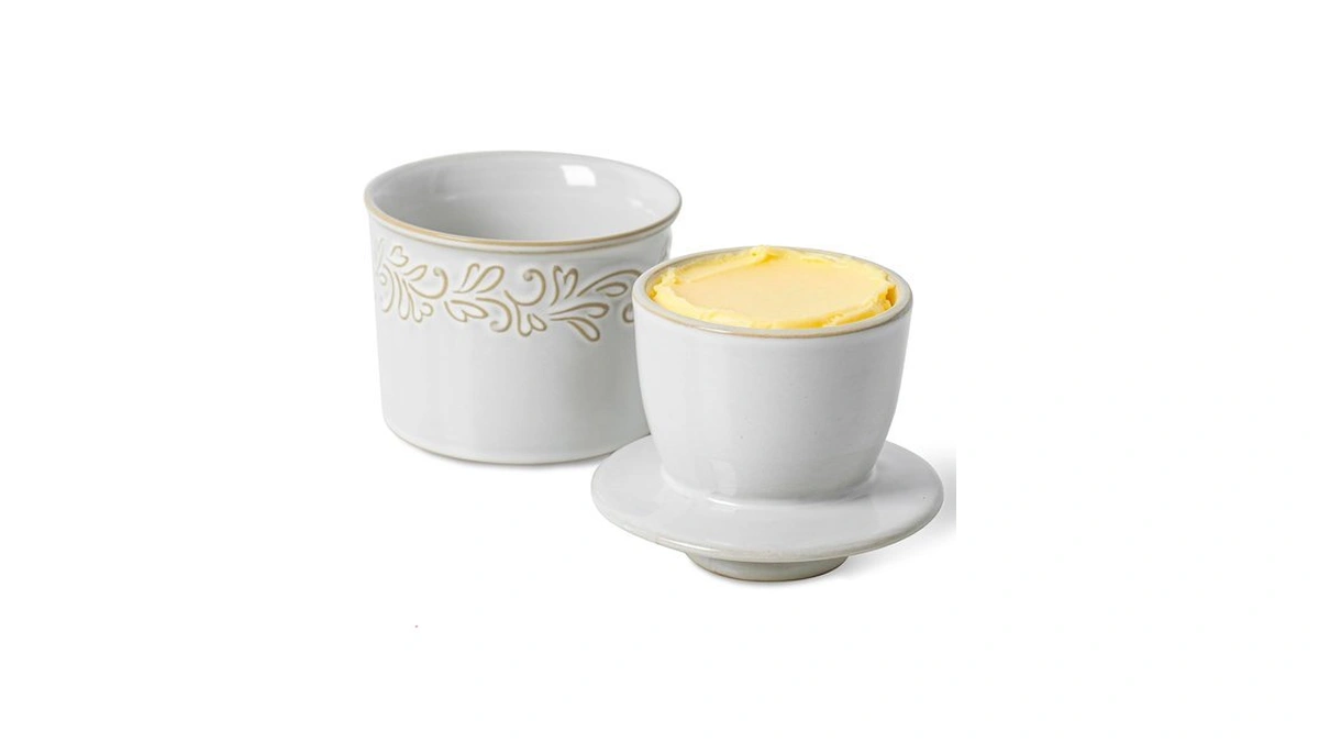 Feenmai Butter Keeper Crock, French Butter Dish With Lid For