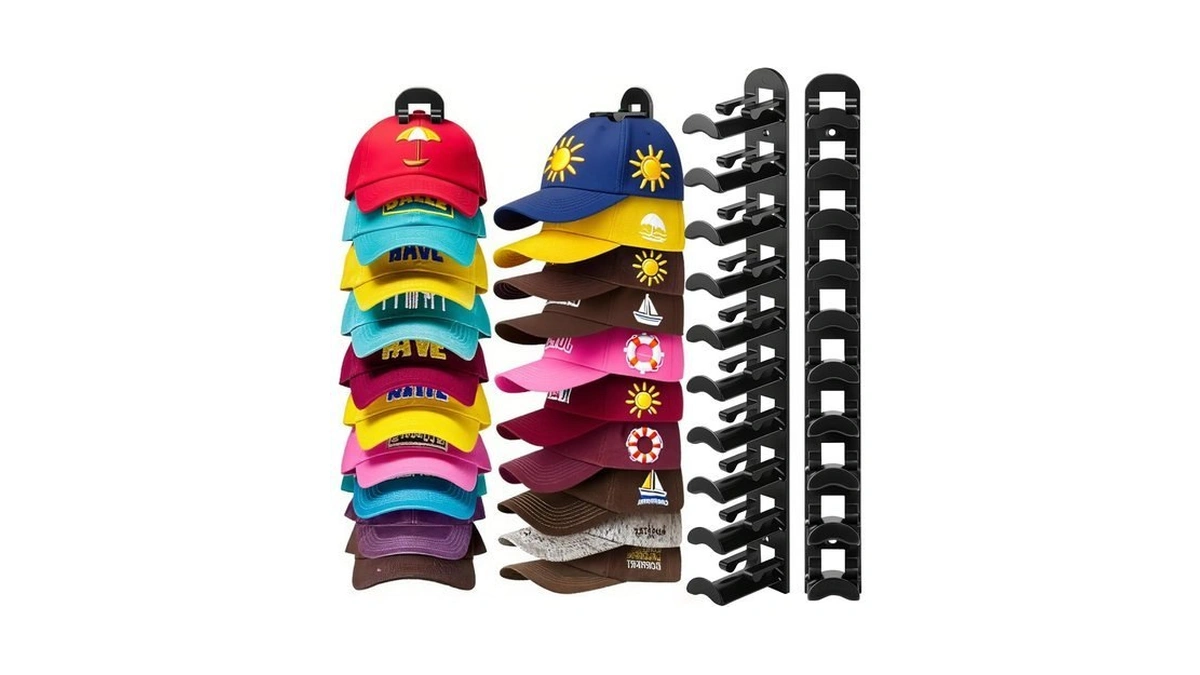 Yonsya 2 Pack Hat Hook Organizer For Baseball Caps, Hat