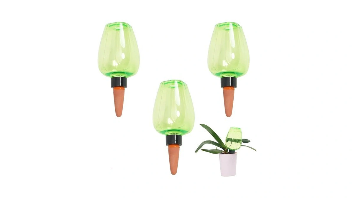 Gewosi 3pcs Plant Self Watering Globes, Plastic Water Bulbs Top
