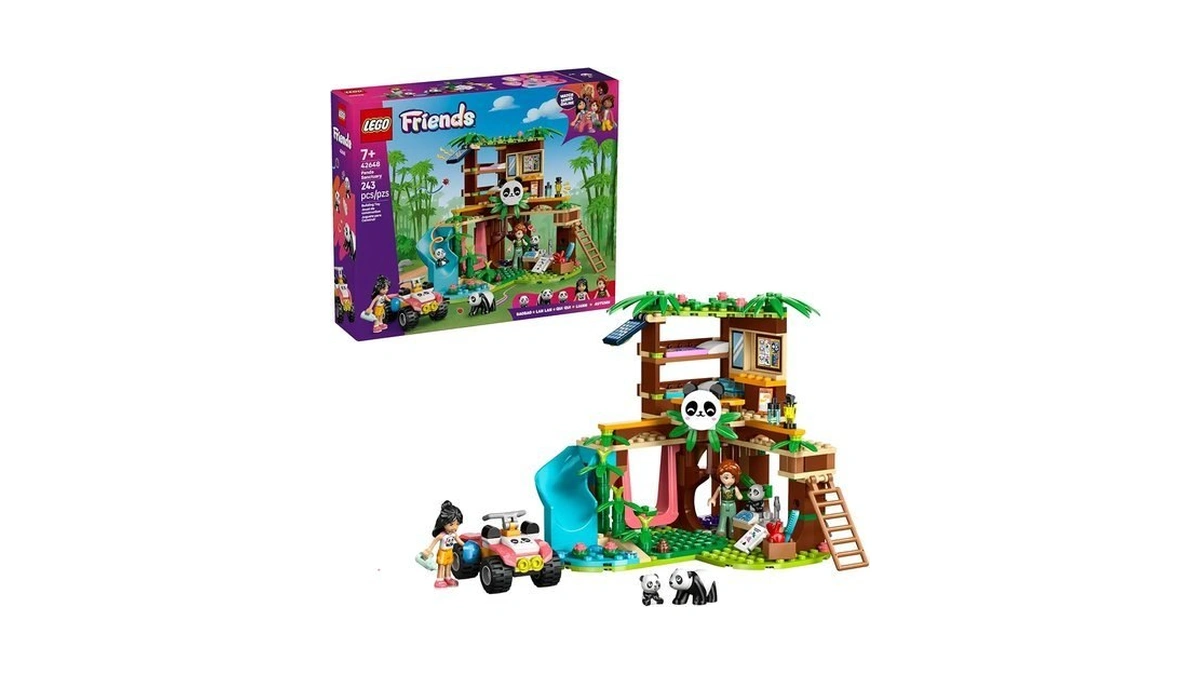 Lego Friends Panda Sanctuary Animal Care Building Toy - Playset
