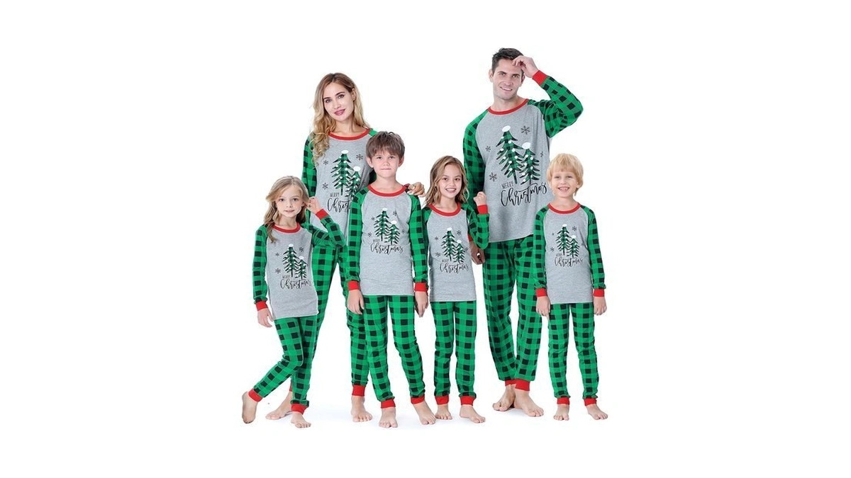 Benaive Matching Family Christmas Pajamas Set Holiday Pjs For Women