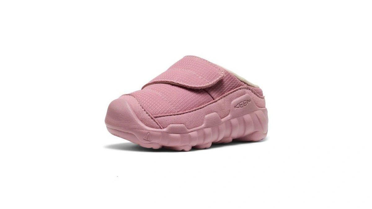 Keen Unisex-child Hypowser Wrap Adjustable Strap Comfortable Slipper Shoes, Lilas/giggle