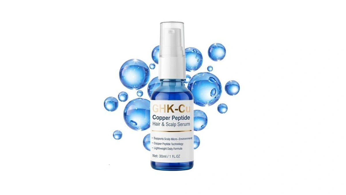 Copper Hair Serum, Ghk-cu Serum For Thicker Looking Hair &