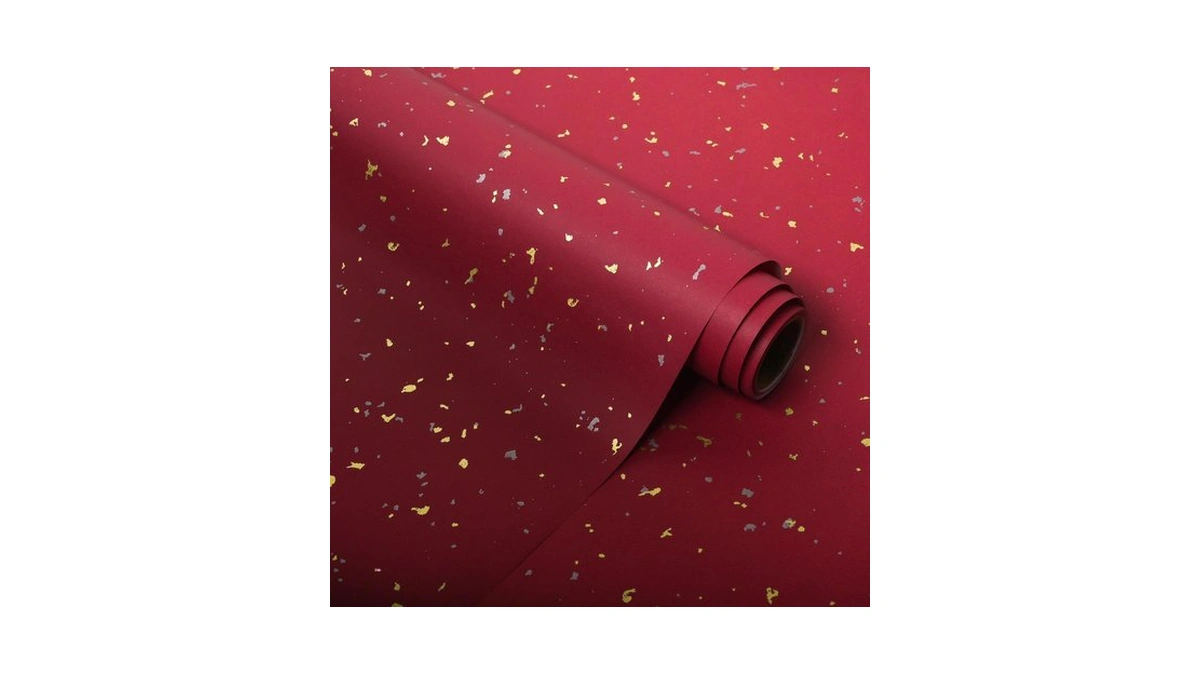 Altarho Burgundy Wrapping Paper Roll For Boys Girls - Burgundy