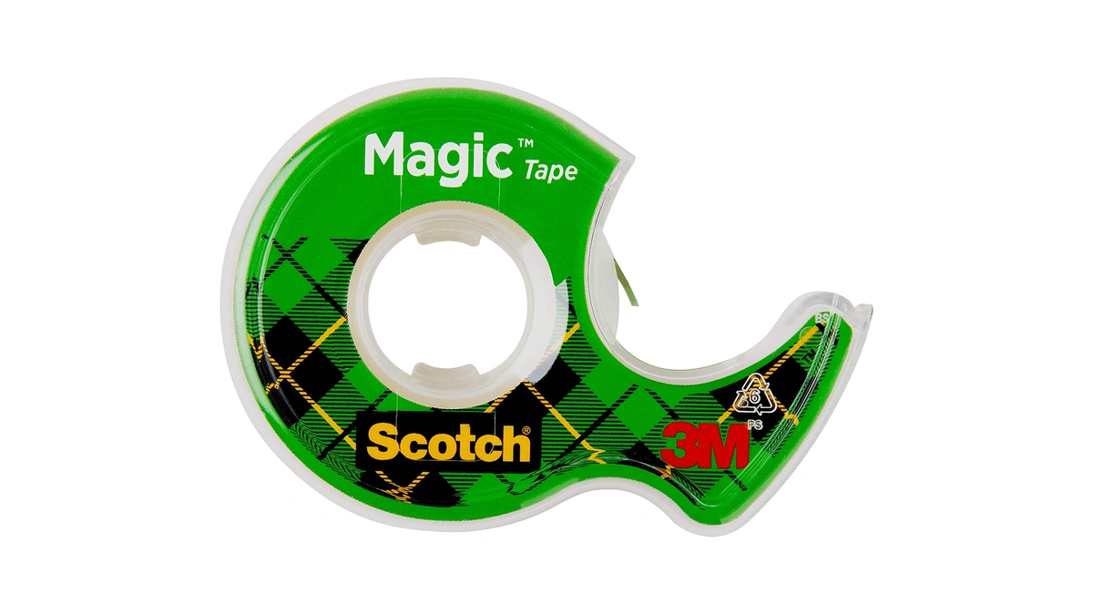 Scotch Magic Tape, Refillable Dispenser, 3/4" X 300", 3/box