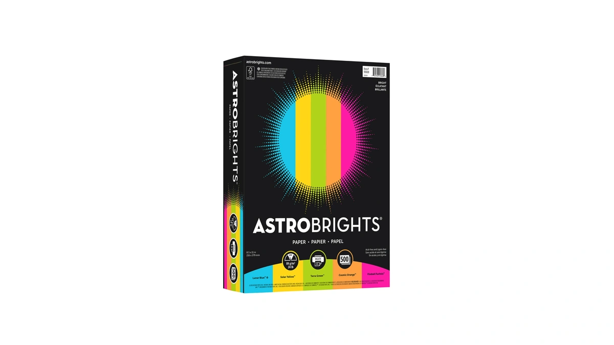 Neenah Astrobrights® Bright Color Paper, Letter Size Paper, 24 Lb,