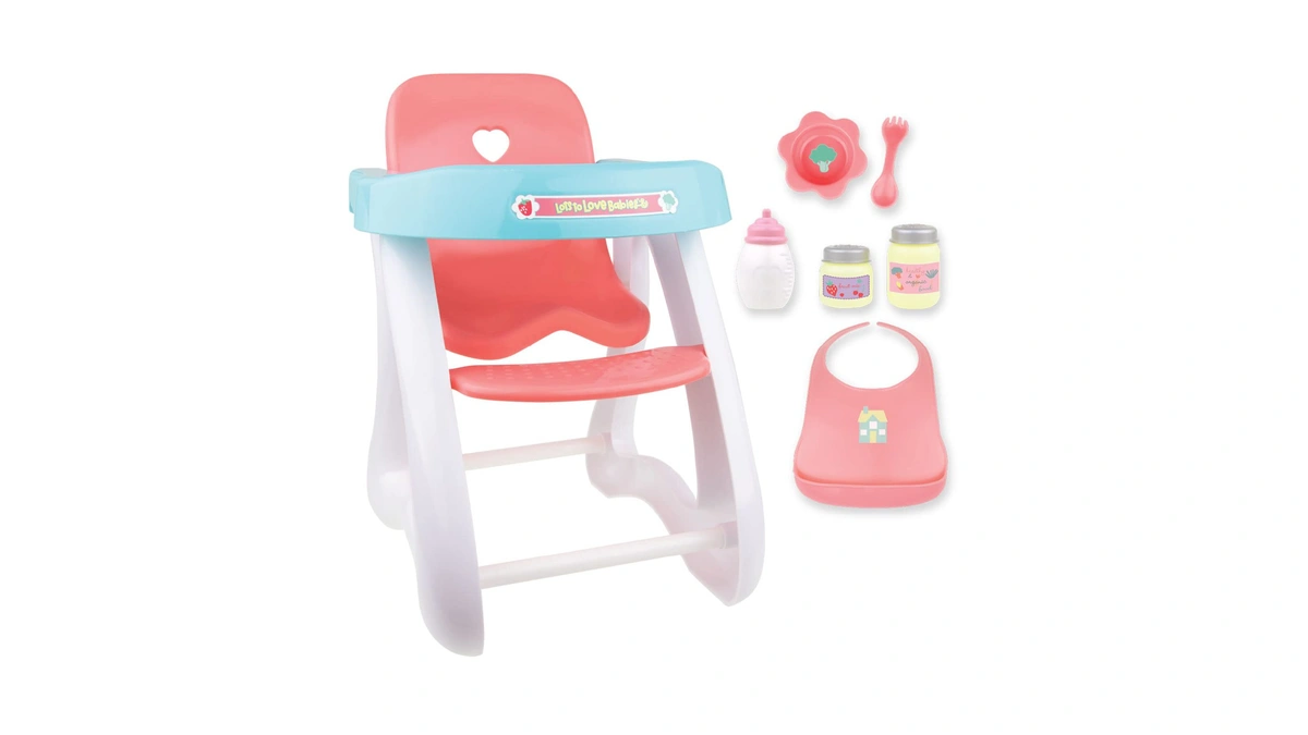 Jc Toys - Doll High Chair | Fits Dolls Up