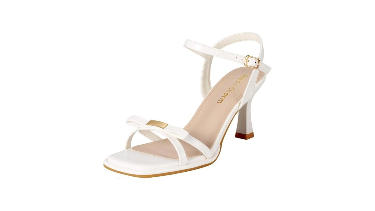 Heels Charm Women's Stiletto Strappy Heeled Sandals 3.15 Inches Square