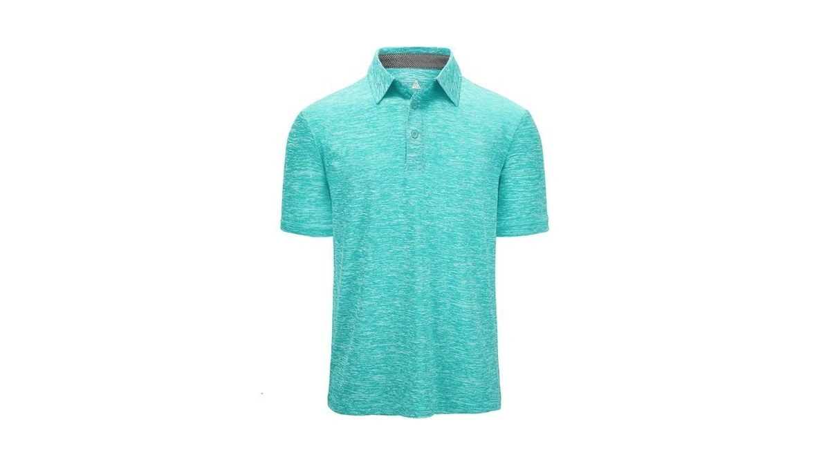 Wenttuo Men's Polo Shirts Short Sleeve Moisture Wicking Performance Golf